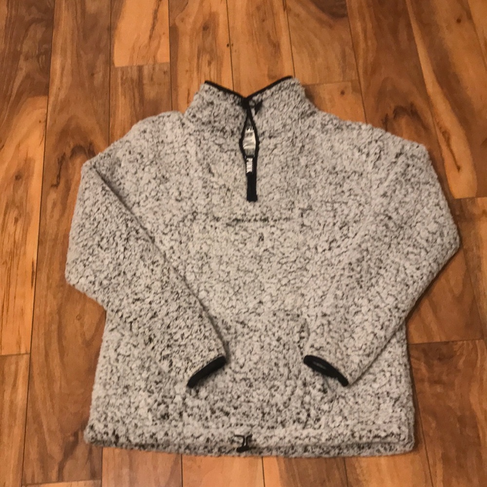 PINK Victoria’s Secret Sherpa Quarter zip sz S